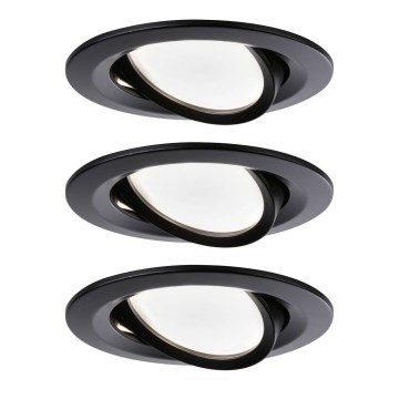 Paulmann 94472 - CONJUNTO 3xLED/6W  IP23 Foco de encastrar de casa de banho com regulação NOVA 230V