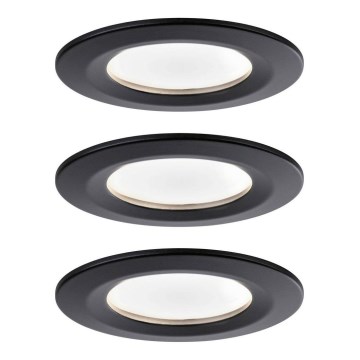 Paulmann 94473 - CONJUNTO 3xLED/6W IP44 Iluminação embutida de casa de banho NOVA 230V