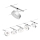 Paulmann 94475 - CONJUNTO 5xLED/5W Foco para sistema de carril CIRCLE 230V cromado mate