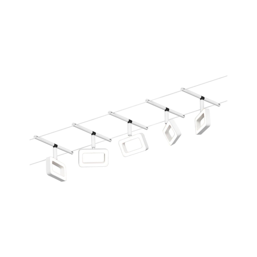 Paulmann 94483 - CONJUNTO 5xLED/4,8W Foco para sistema de carril FRAME 230V branco