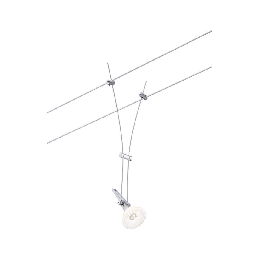 Paulmann 94487 - 1xGU5,3/50W Foco para sistema de carril COMET 230V cromado mate