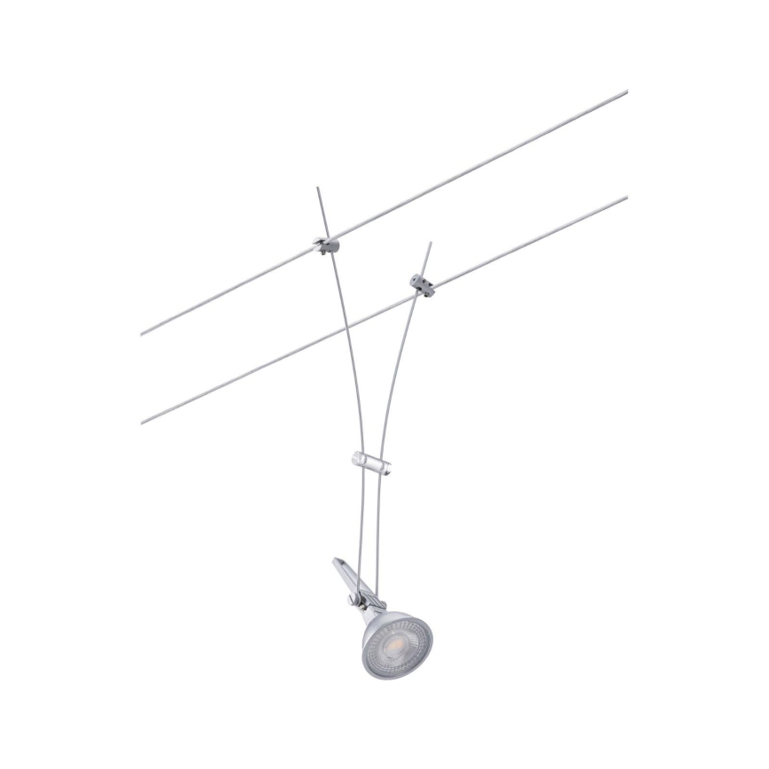 Paulmann 94487 - 1xGU5,3/50W Foco para sistema de carril COMET 230V cromado mate