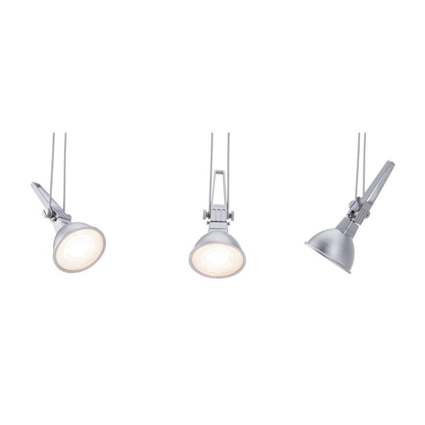 Paulmann 94487 - 1xGU5,3/50W Foco para sistema de carril COMET 230V cromado mate