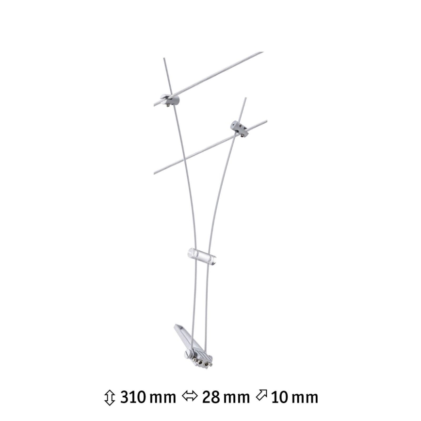 Paulmann 94487 - 1xGU5,3/50W Foco para sistema de carril COMET 230V cromado mate