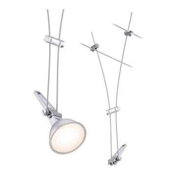Paulmann 94487 - 1xGU5,3/50W Foco para sistema de carril COMET 230V cromado mate