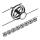 Paulmann 94494 - CONJUNTO 8xGU5,3/7,5W Foco para sistema de carril CARDAN 230V preto