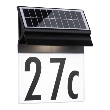 Paulmann 94694 - LED/0,2W IP44 Número de casa solar NEDA 3,7V