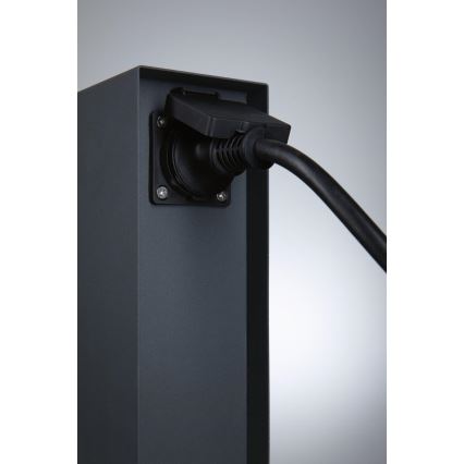 Paulmann 94700 - Coluna exterior com tomada RIO 2Z SCHUKO 230V IP44