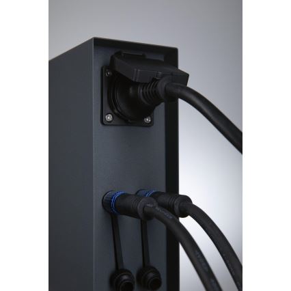 Paulmann 94700 - Coluna exterior com tomada RIO 2Z SCHUKO 230V IP44