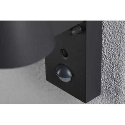 Paulmann 94714 - LED/6W IP44 Iluminação de parede exterior com sensor CAPERA 230V 2200/3000K