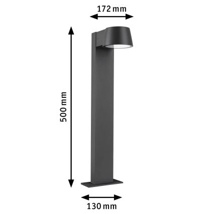 Paulmann 94715 - LED/6W IP44 Candeeiro exterior CAPERA 230V