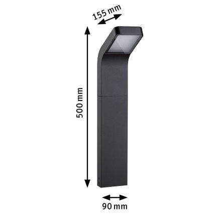 Paulmann 94746 - LED/7,5W IP44 Candeeiro exterior KULMA 230V
