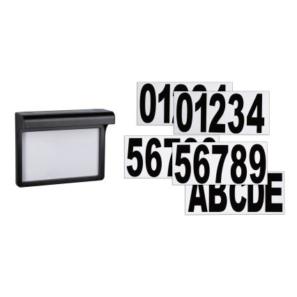 Paulmann 95388 - LED/0,05W IP44 Número de casa solar com sensor DAYTON 4,8V