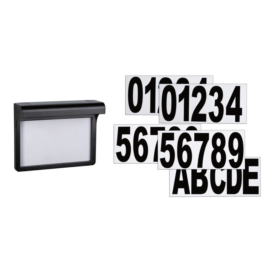 Paulmann 95388 - LED/0,05W IP44 Número de casa solar com sensor DAYTON 4,8V
