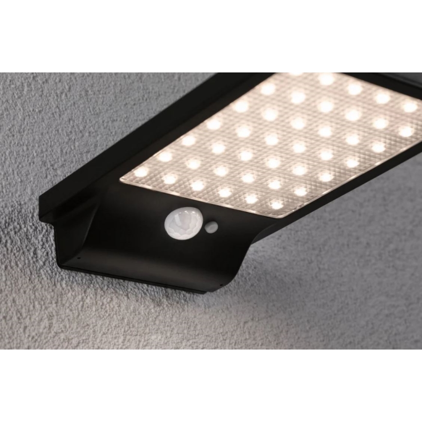 Paulmann 95393 - LED/4W IP44 Iluminação de parede solar com regulação e sensor SOLVEIG 3,7V