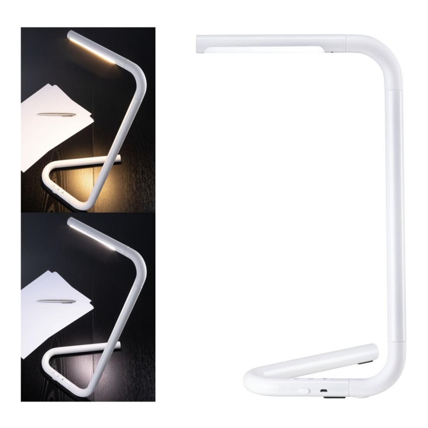 Paulmann 95423 - LED/4,5W Candeeiro de mesa com regulação por toque FLEXLINK 5V/USB 4400 mAh branco
