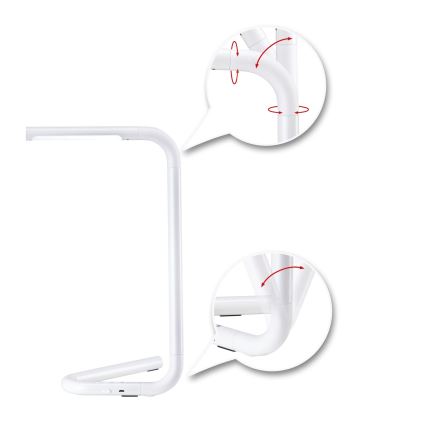 Paulmann 95423 - LED/4,5W Candeeiro de mesa com regulação por toque FLEXLINK 5V/USB 4400 mAh branco