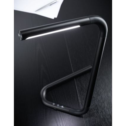 Paulmann 95424- LED/4,5W Candeeiro de mesa com regulação através do toque FLEXLINK 5V/USB 4400 mAh preto