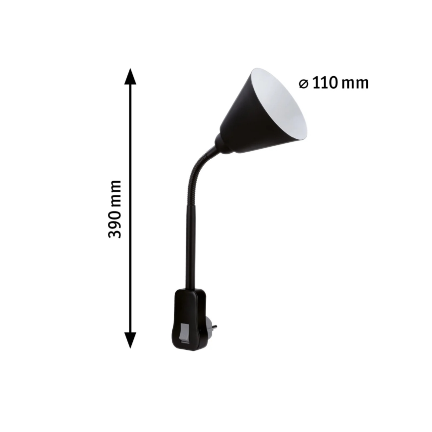 Paulmann 95427 - 1xE14/20W Candeeiro de parede flexível JUNUS para uma tomada 230V