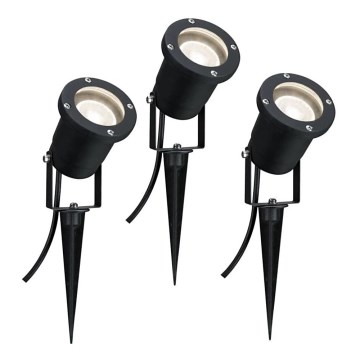 Paulmann 98897 - CONJUNTO 3xLED GU10/3,5W IP65 Candeeiro exterior 230V