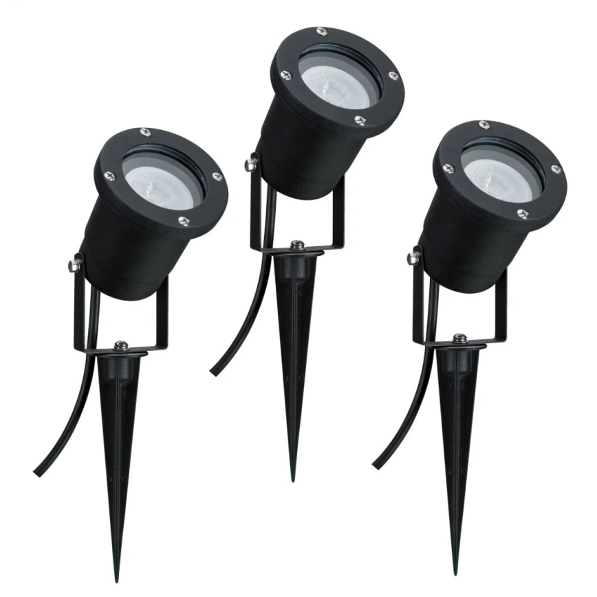 Paulmann 98897 - CONJUNTO 3xLED GU10/3,5W IP65 Candeeiro exterior 230V