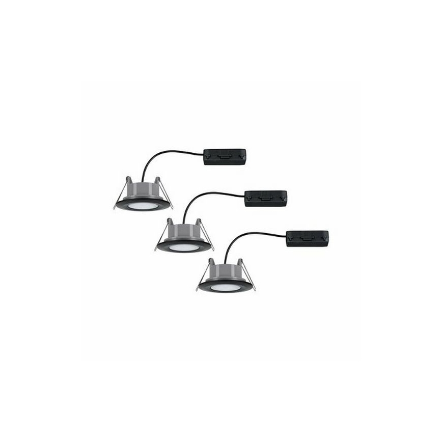 Paulmann 99991 - CONJUNTO 3xLED/6W IP65 Iluminação embutida de casa de banho CALLA 230V