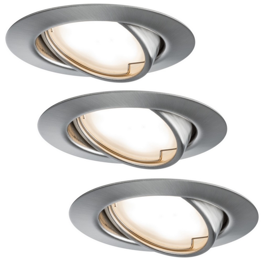 Paulmann - TIP 3969 - CONJUNTO 3xLED/4,9W Luz embutida COIN 230V