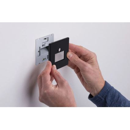Paulmann  93135 - LED/1,2W Iluminação de escada com sensor EDGE 230V preto