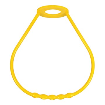Pega de candelabro plástico amarelo