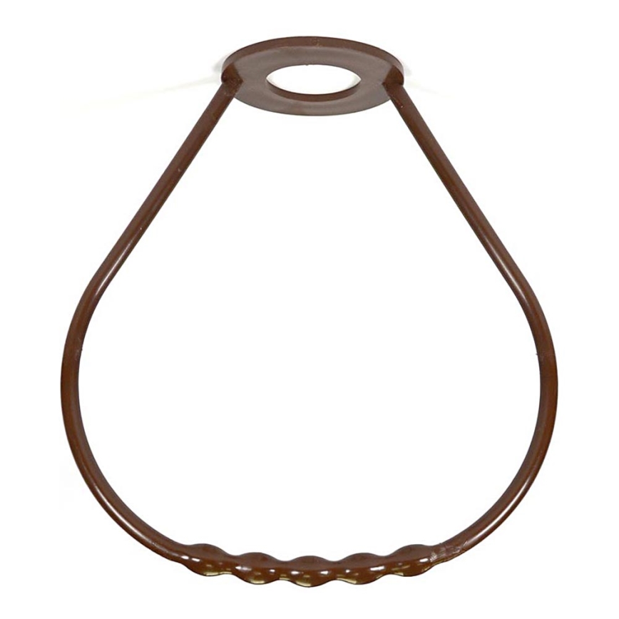 Pega de candelabro plástico castanho