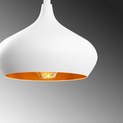 Pendente com cabo DODO 1xE27/40W/230V branco