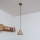 Pendente com cabo ETNA 1x E27/15W/230V, diâmetro 18,5 cm, bege