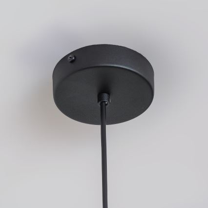 Pendente com cabo ETNA 1xE27/15W/230V Ø 25 cm preto