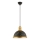 Pendente com cabo MONZA 1xE27/40W/230V, diâmetro 29 cm, preto/bronze