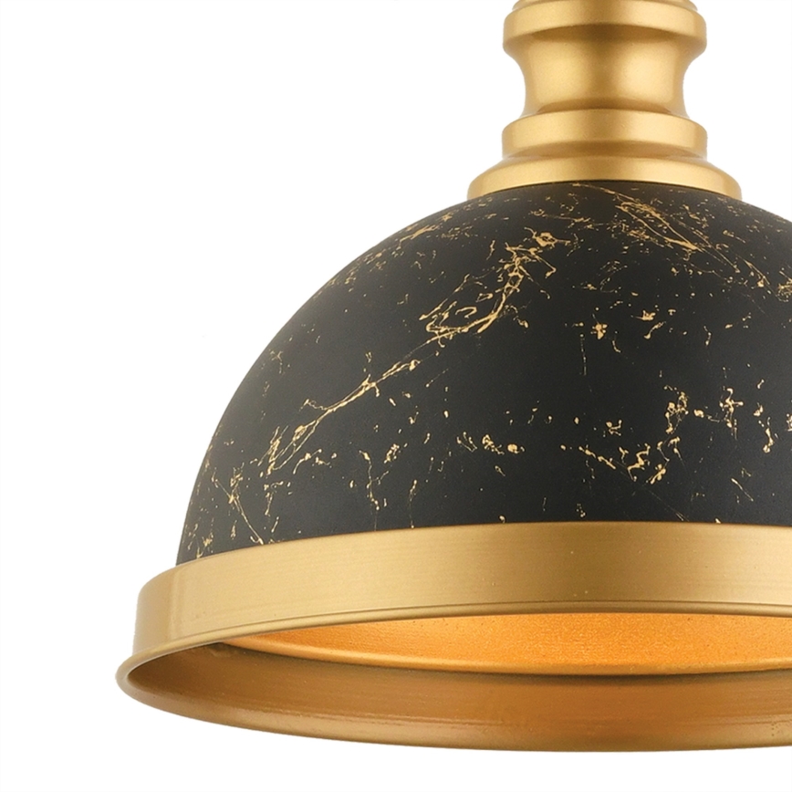 Pendente com cabo MONZA 1xE27/40W/230V, diâmetro 29 cm, preto/bronze