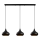 Pendente com cabo MUBA 3xE27/40W/230V preto