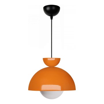 Pendente com cabo SALVA 1xE27/15W/230V laranja
