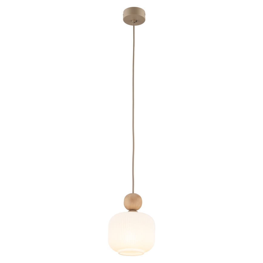 Pendente em cabo BALLO 1xE14/10W/230V bege
