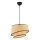 Pendente em cabo BARETTE 1xE27/60W/230V bege/preto
