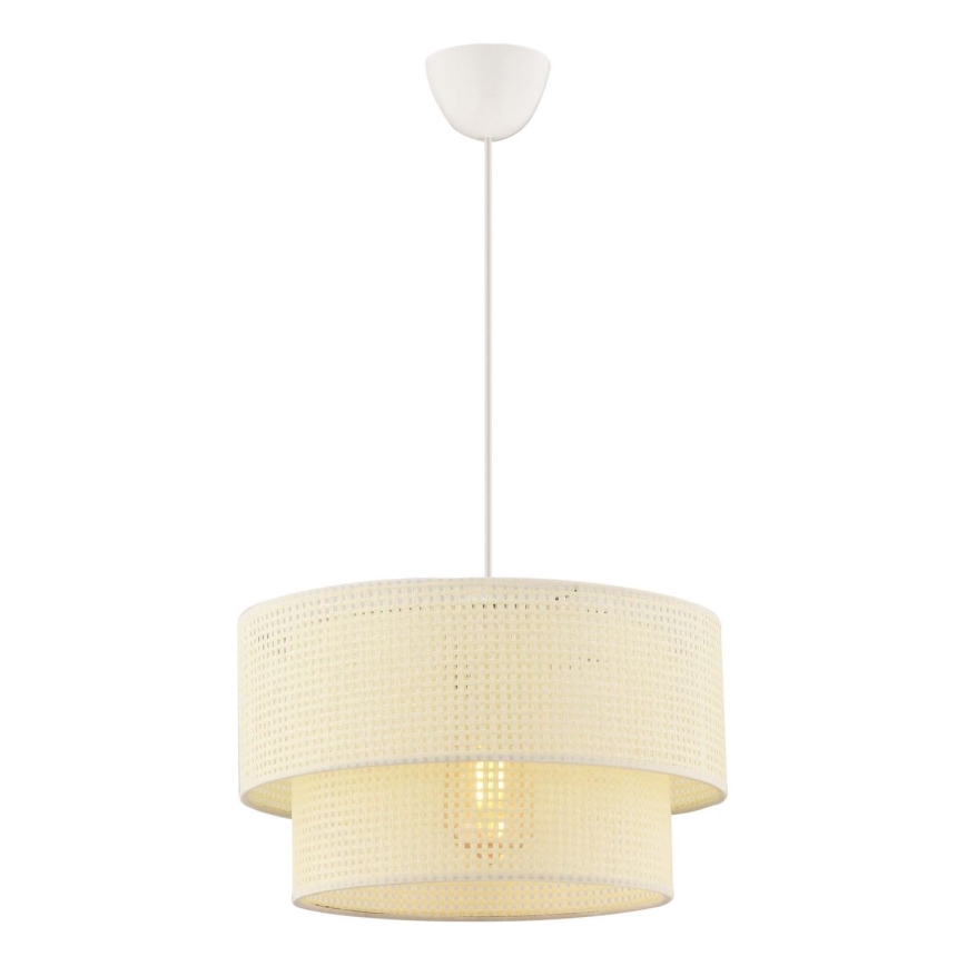 Pendente em cabo ECHO 1xE27/60W/230V creme