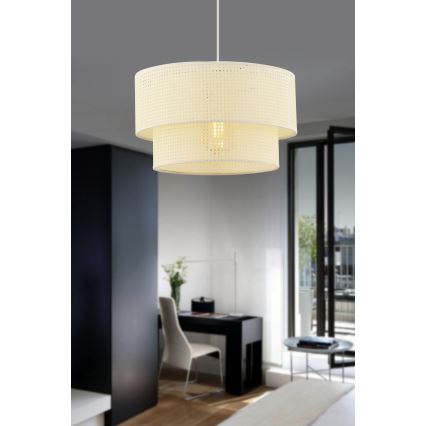 Pendente em cabo ECHO 1xE27/60W/230V creme