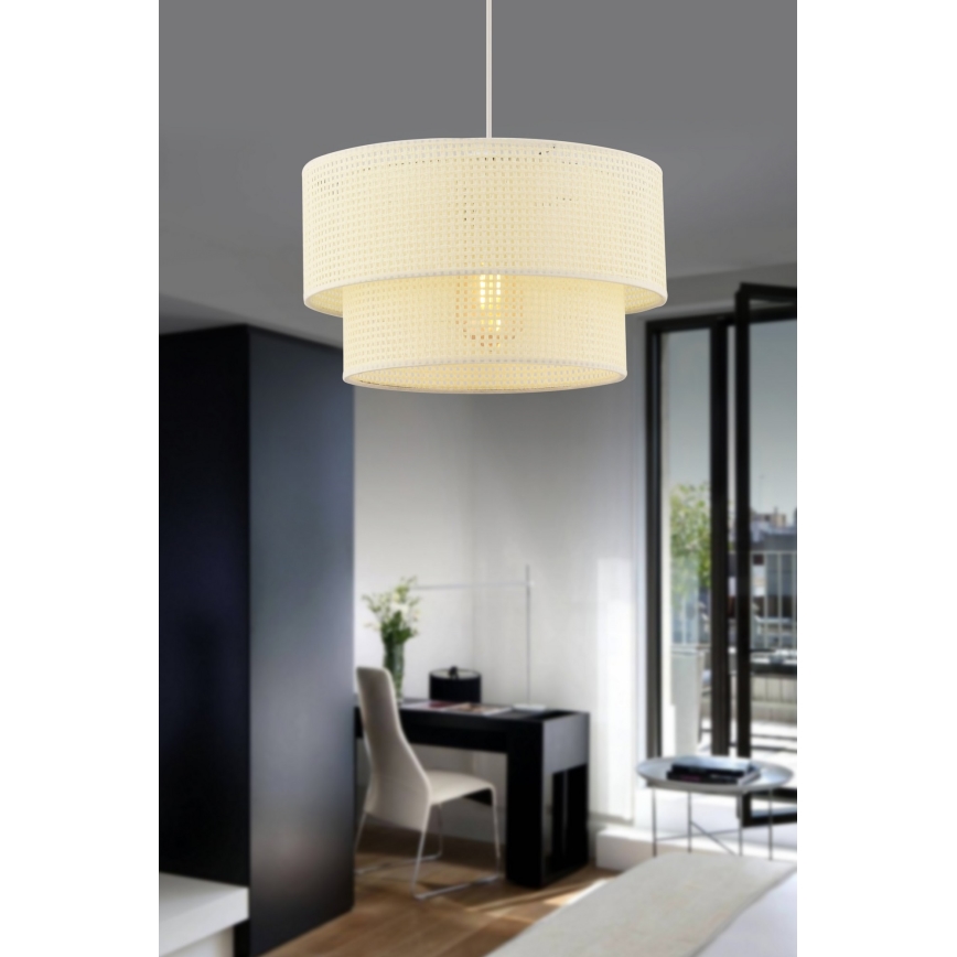 Pendente em cabo ECHO 1xE27/60W/230V creme