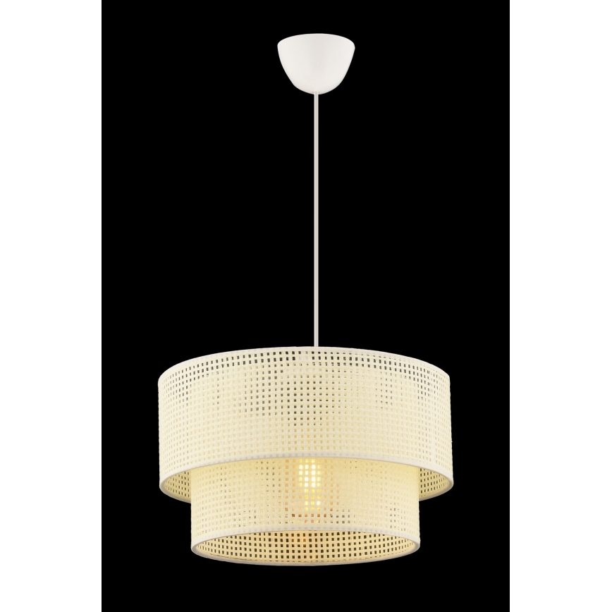 Pendente em cabo ECHO 1xE27/60W/230V creme