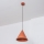 Pendente em cabo ETNA 1xE27/15W/230V diâmetro 18,5 cm laranja