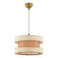 Pendente em cabo HALO 1xE27/60W/230V bege/creme