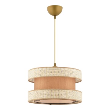 Pendente em cabo HALO 1xE27/60W/230V bege/creme