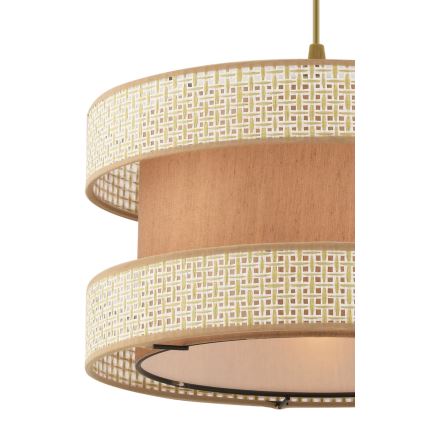 Pendente em cabo HALO 1xE27/60W/230V bege/creme