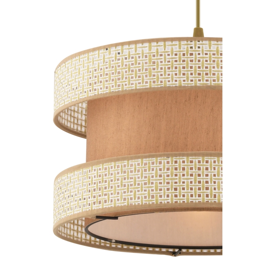 Pendente em cabo HALO 1xE27/60W/230V bege/creme