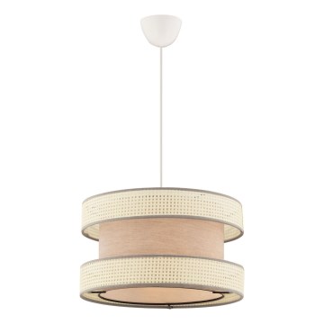 Pendente em cabo HALO 1xE27/60W/230V bege/creme