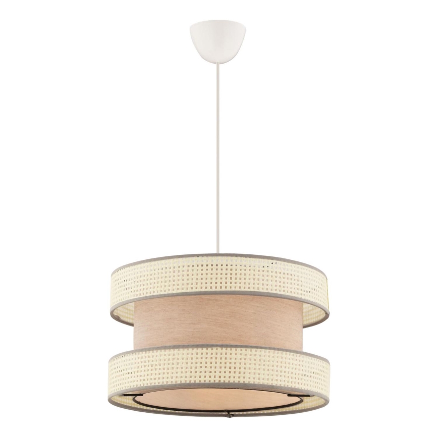 Pendente em cabo HALO 1xE27/60W/230V bege/creme